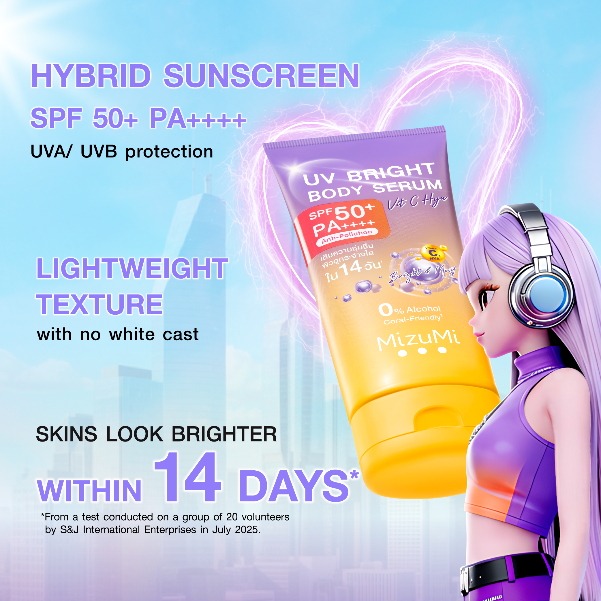 MizuMi UV Bright Body Serum Vit C Hya SPF50+ PA++++