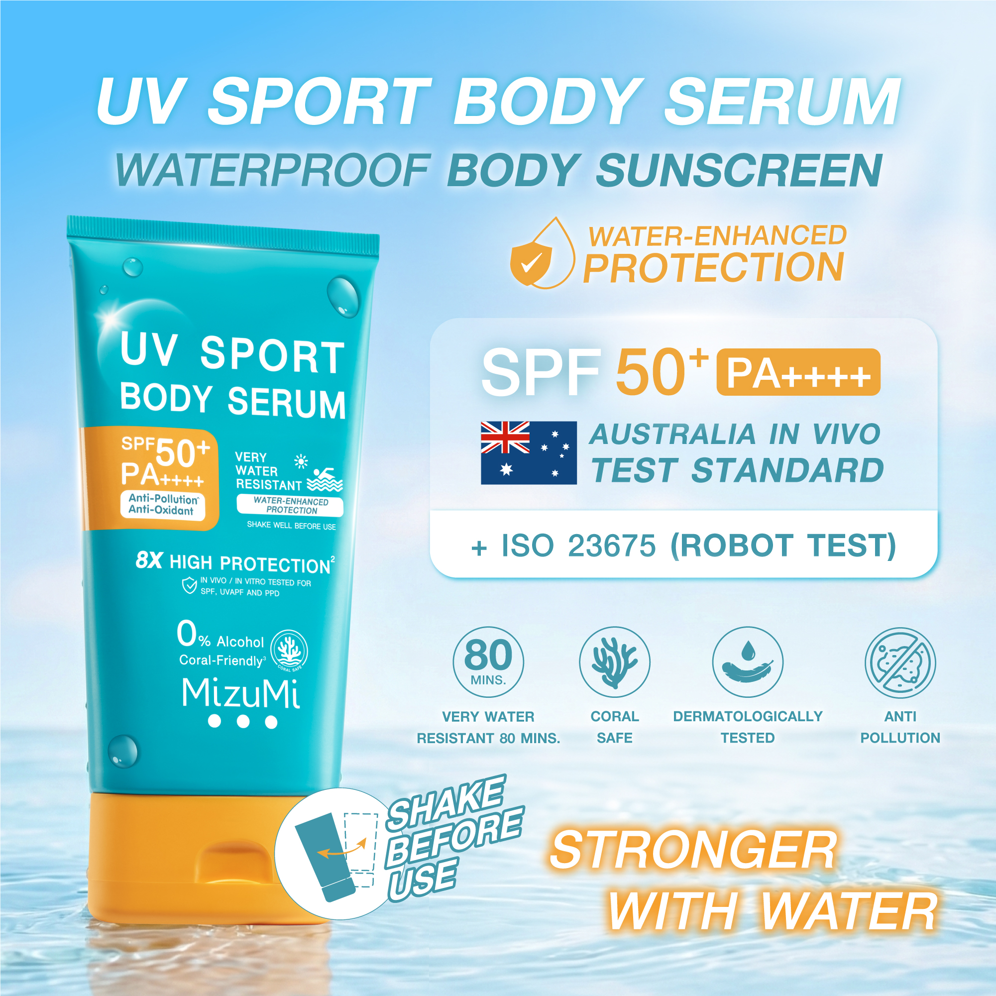 MizuMi UV Sport Body Serum SPF50+ PA++++