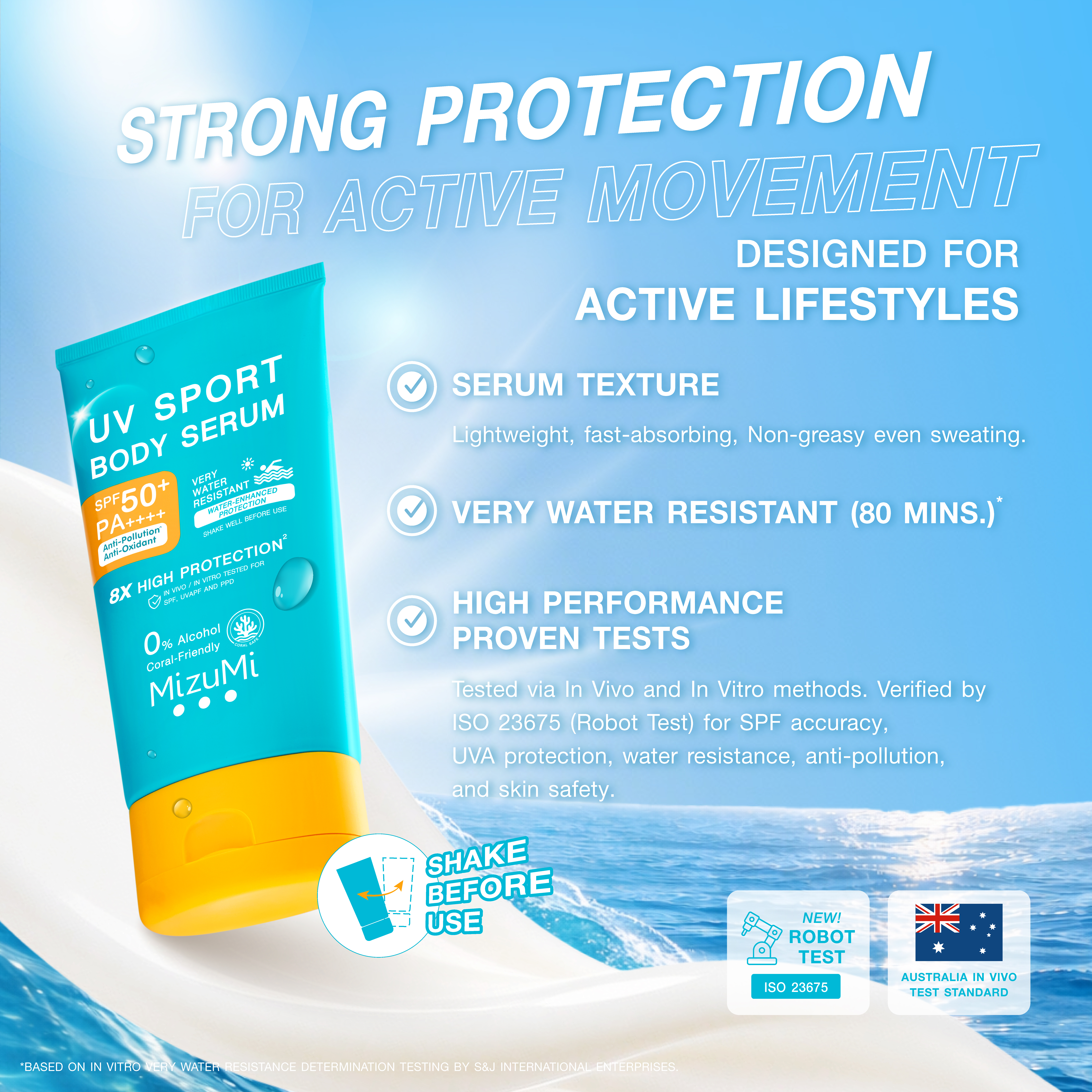 MizuMi UV Sport Body Serum SPF50+ PA++++