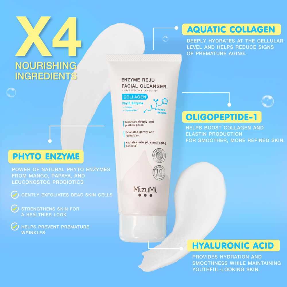 MizuMi Enzyme Reju Facial Cleanser Collagen