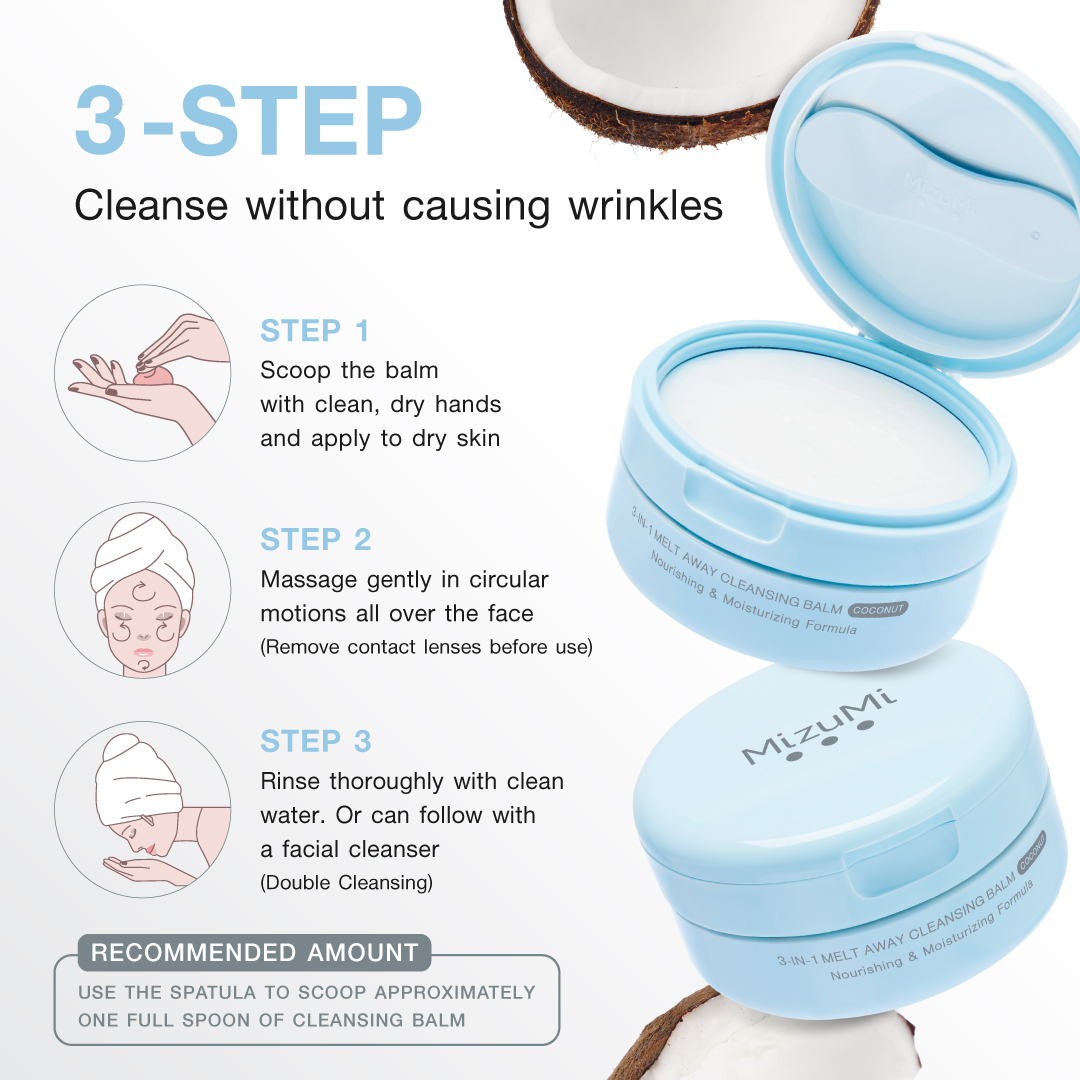 MizuMi 3-In-1 Melt Away Cleansing Balm Coconut