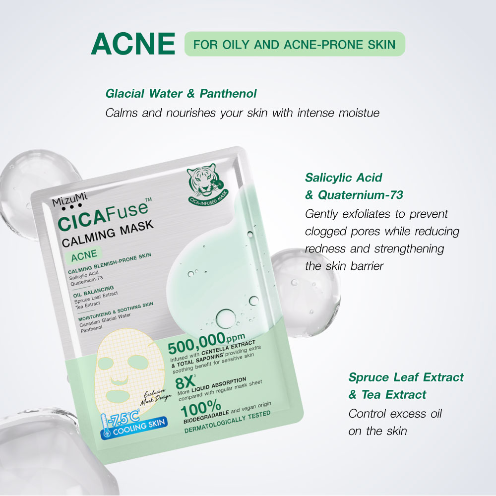 MizuMi CICAFuse Calming Mask Acne