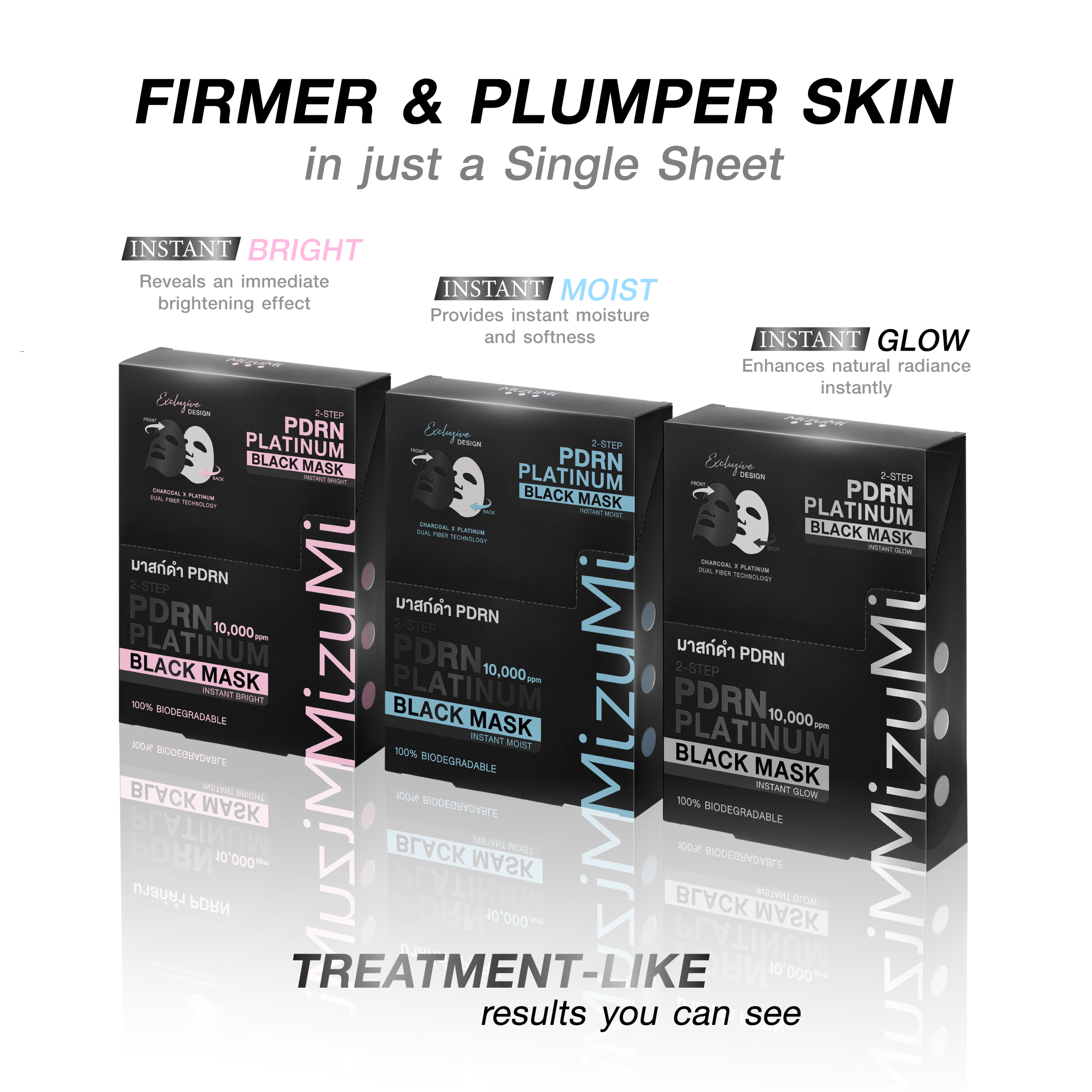 MizuMi PDRN Platinum Black Mask Trial Set