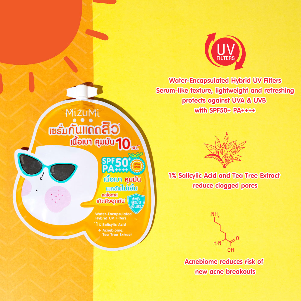 MizuMi UV Acne Matte Serum SPF50+ PA++++
