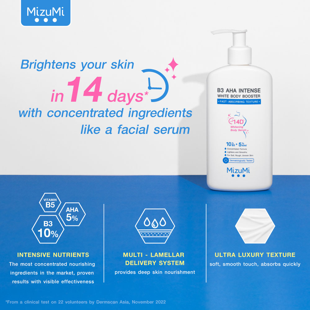 MizuMi B3 AHA Intense White Body Booster