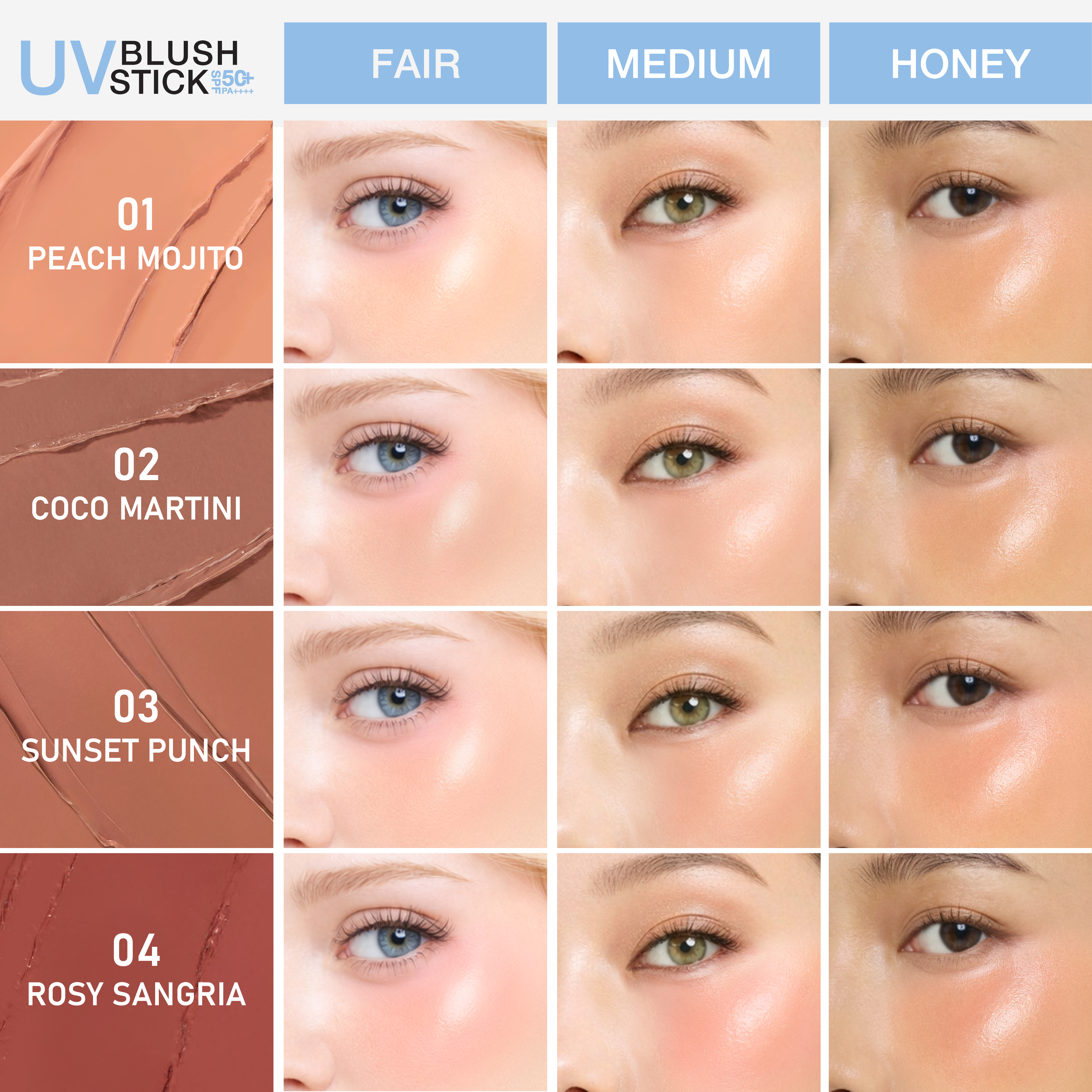 MizuMi UV Blush Stick SPF50+ PA++++
