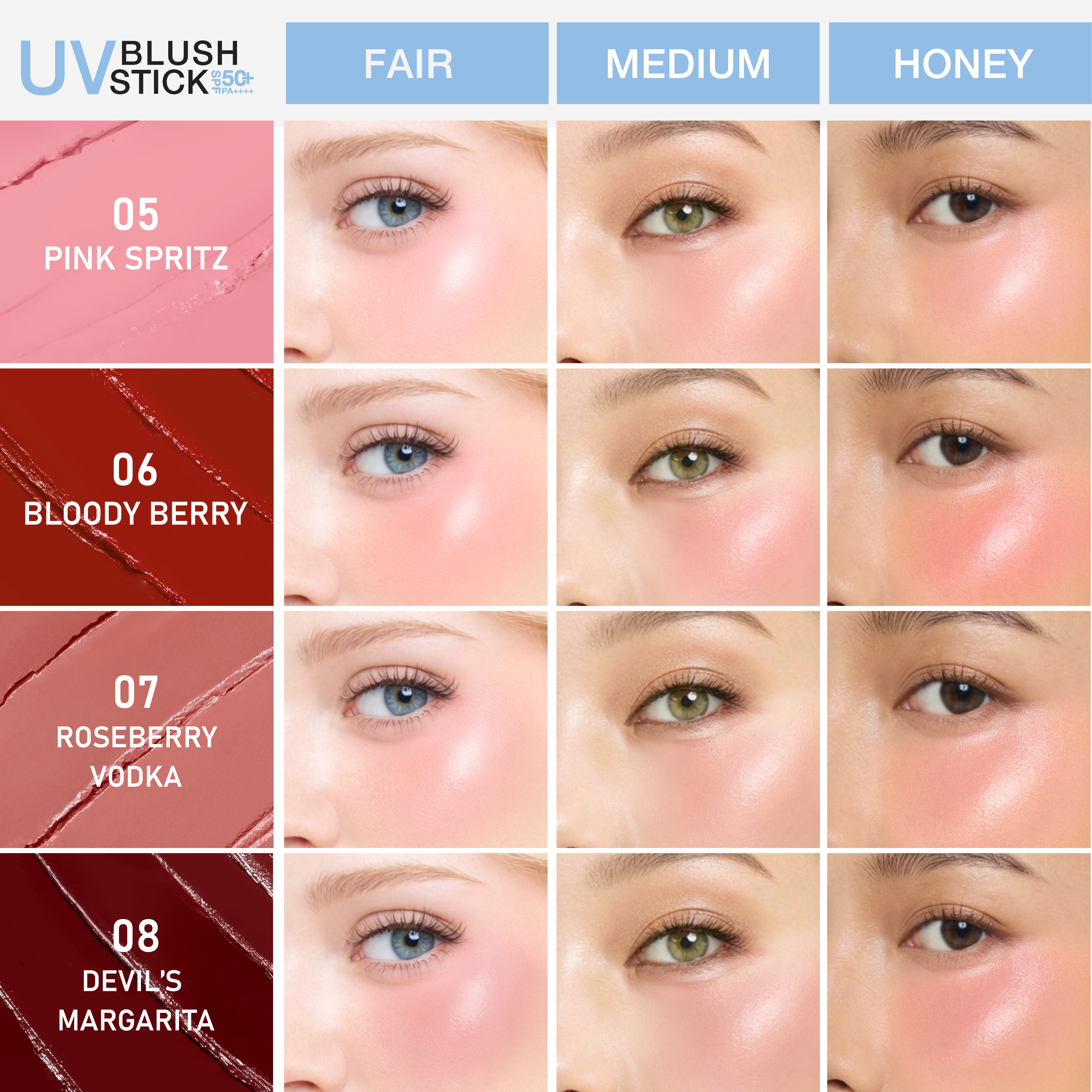 MizuMi UV Blush Stick SPF50+ PA++++